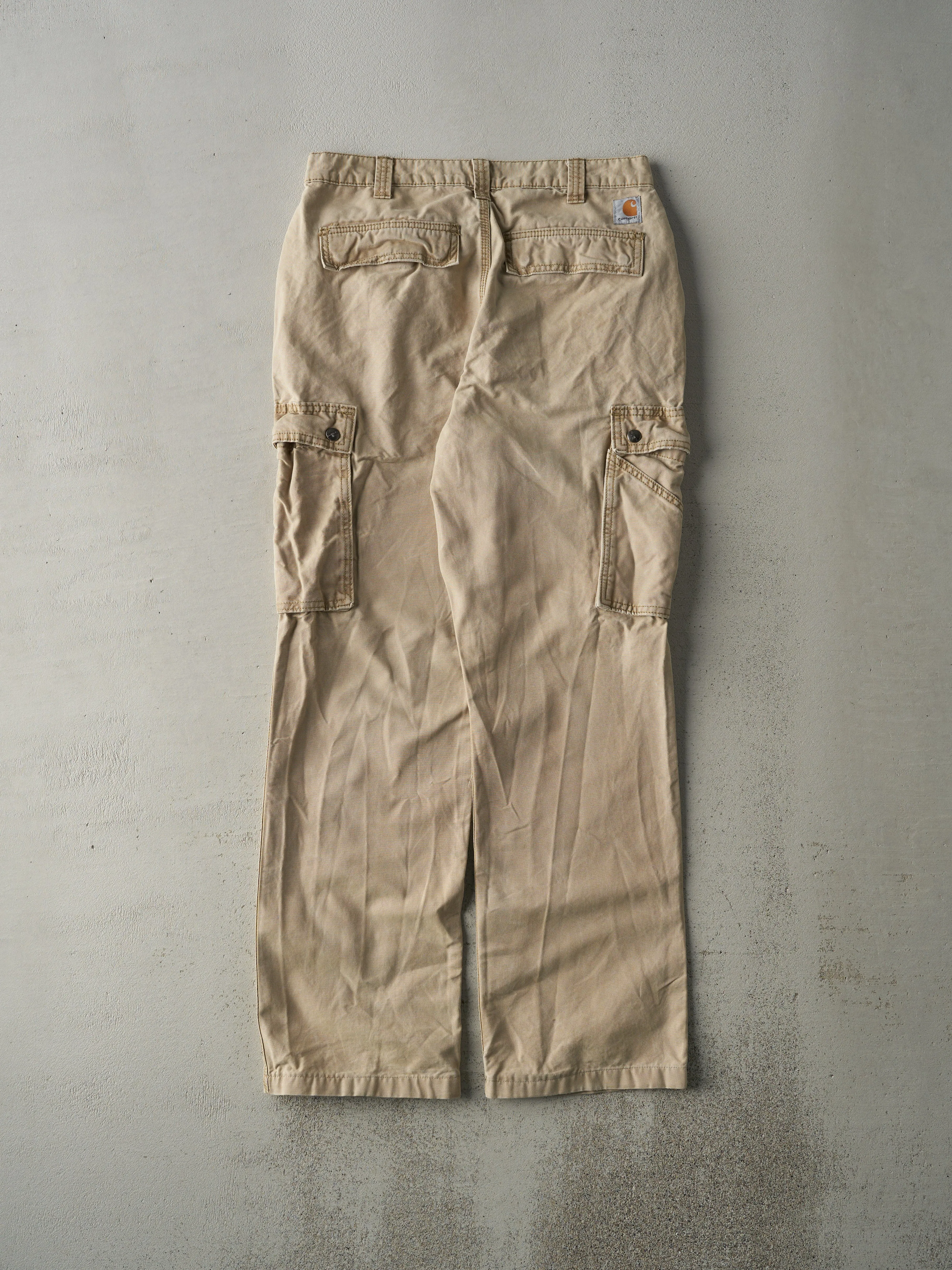Vintage Y2K Beige Carhartt Light Weight Cargo Pants (32x31.5) sold by Rebalance Vintage product image thumbnail 2