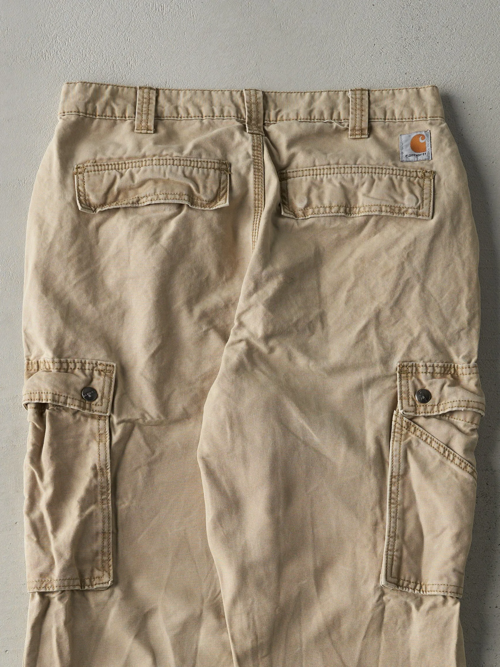 Vintage Y2K Beige Carhartt Light Weight Cargo Pants (32x31.5) sold by Rebalance Vintage product image thumbnail 4