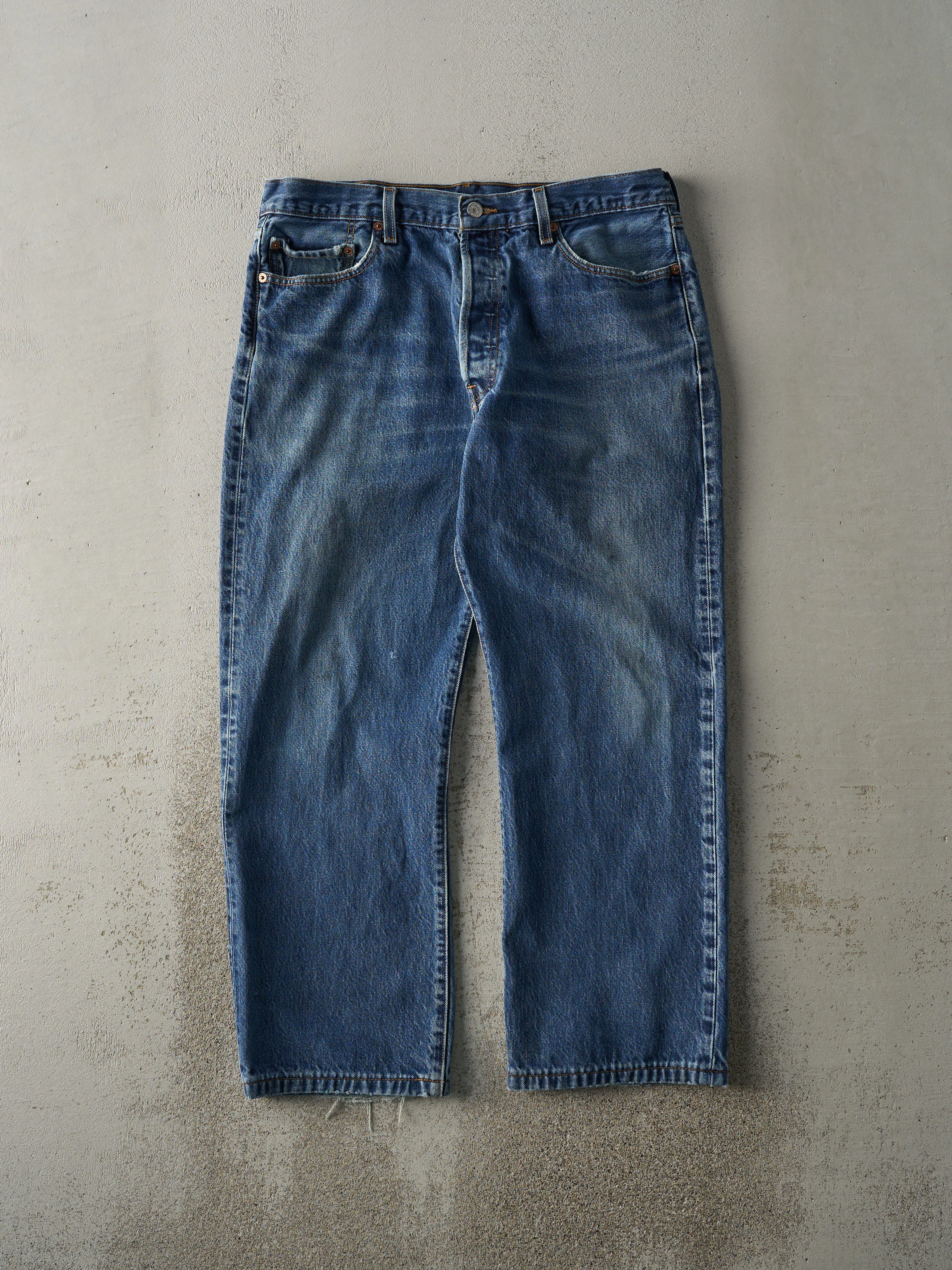 Vintage 90s Dark Wash Levi's 501 Jeans (36x27.5) sold by Rebalance Vintage