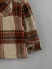 Vintage 80s Beige and Brown Knit Plaid Collared Button Up (M) sold by Rebalance Vintage
