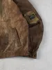 Vintage 90s Brown Adventure Bound Collared Leather Jacket (L) sold by Rebalance Vintage