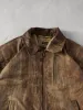 Vintage 90s Brown Adventure Bound Collared Leather Jacket (L) sold by Rebalance Vintage
