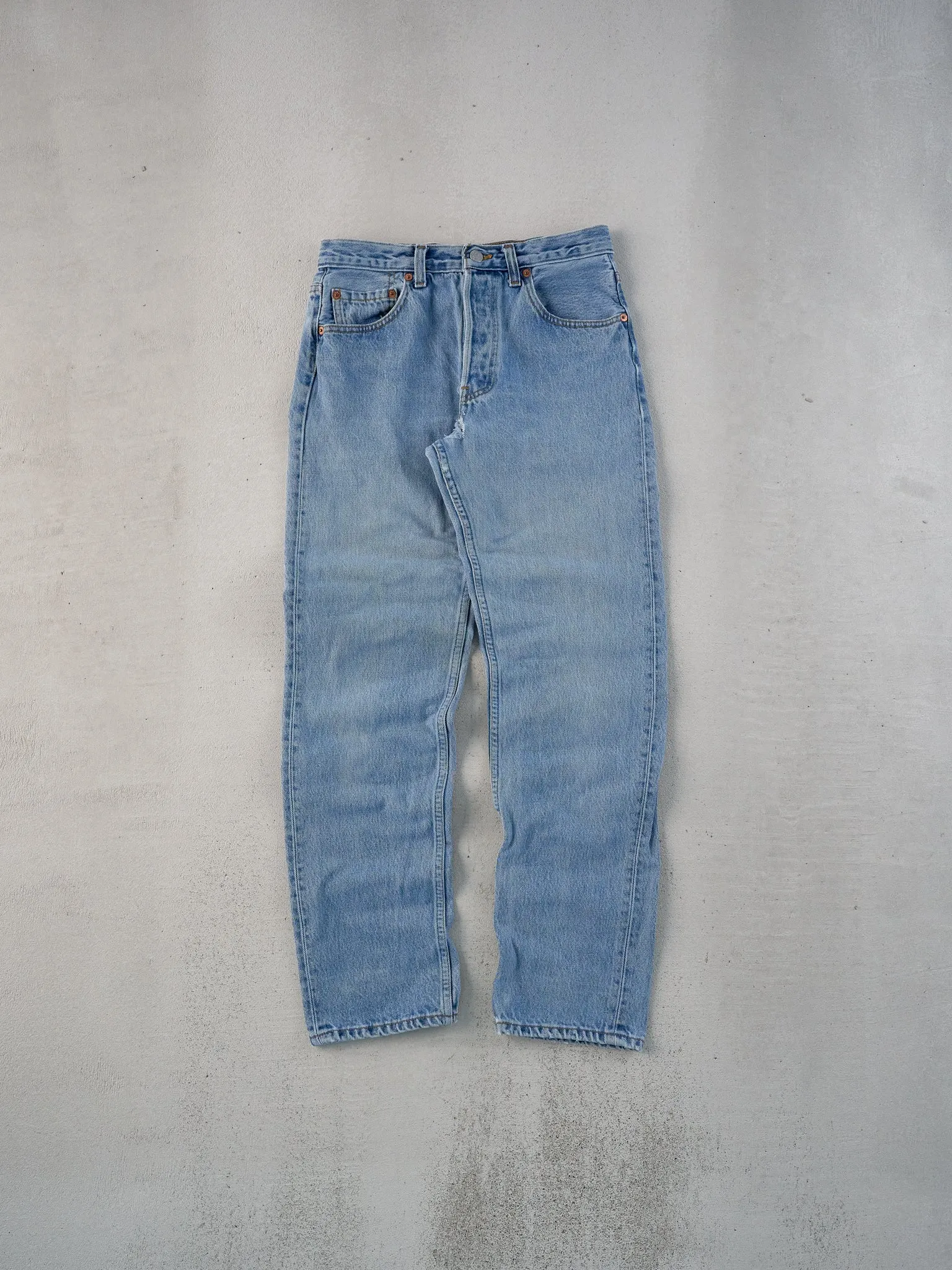Vintage 90s Blue Levi's 501 Denim Jeans (28x29) sold by Rebalance Vintage product image thumbnail 2