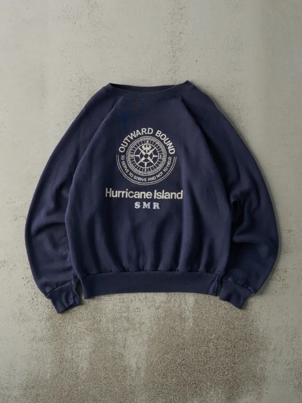 Vintage 80s Navy Blue Hurricane Island Crewneck (M) sold by Rebalance Vintage