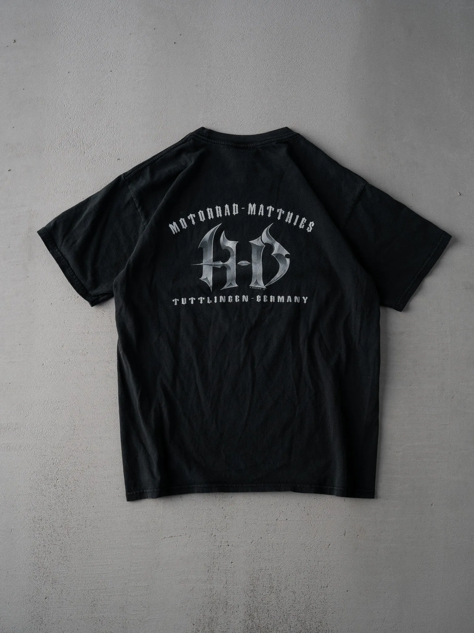 Vintage 04' Black Harley Davidson Tuttlingen Germany Tee (M) sold by Rebalance Vintage product image thumbnail 3