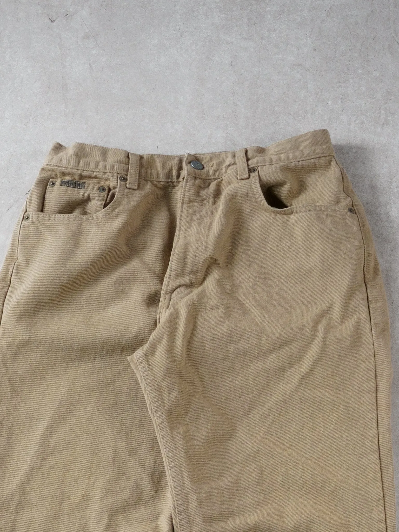 Vintage 90s Beige Calvin Klein Pants (32X30) sold by Rebalance Vintage product image thumbnail 3