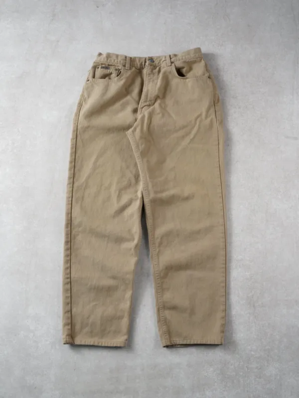 Vintage 90s Beige Calvin Klein Pants (32X30) sold by Rebalance Vintage