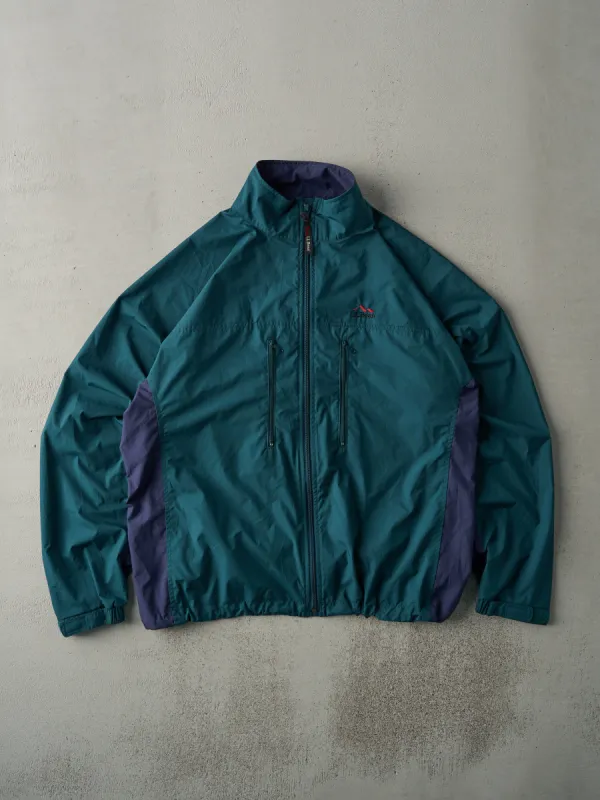 Vintage 90s Green and Navy LL Bean Windbreaker Jacket (L) sold by Rebalance Vintage