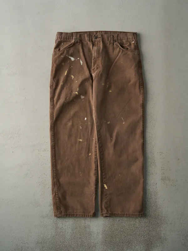 Vintage Y2K Faded Brown Dickies Work Pants (37x29.5) sold by Rebalance Vintage