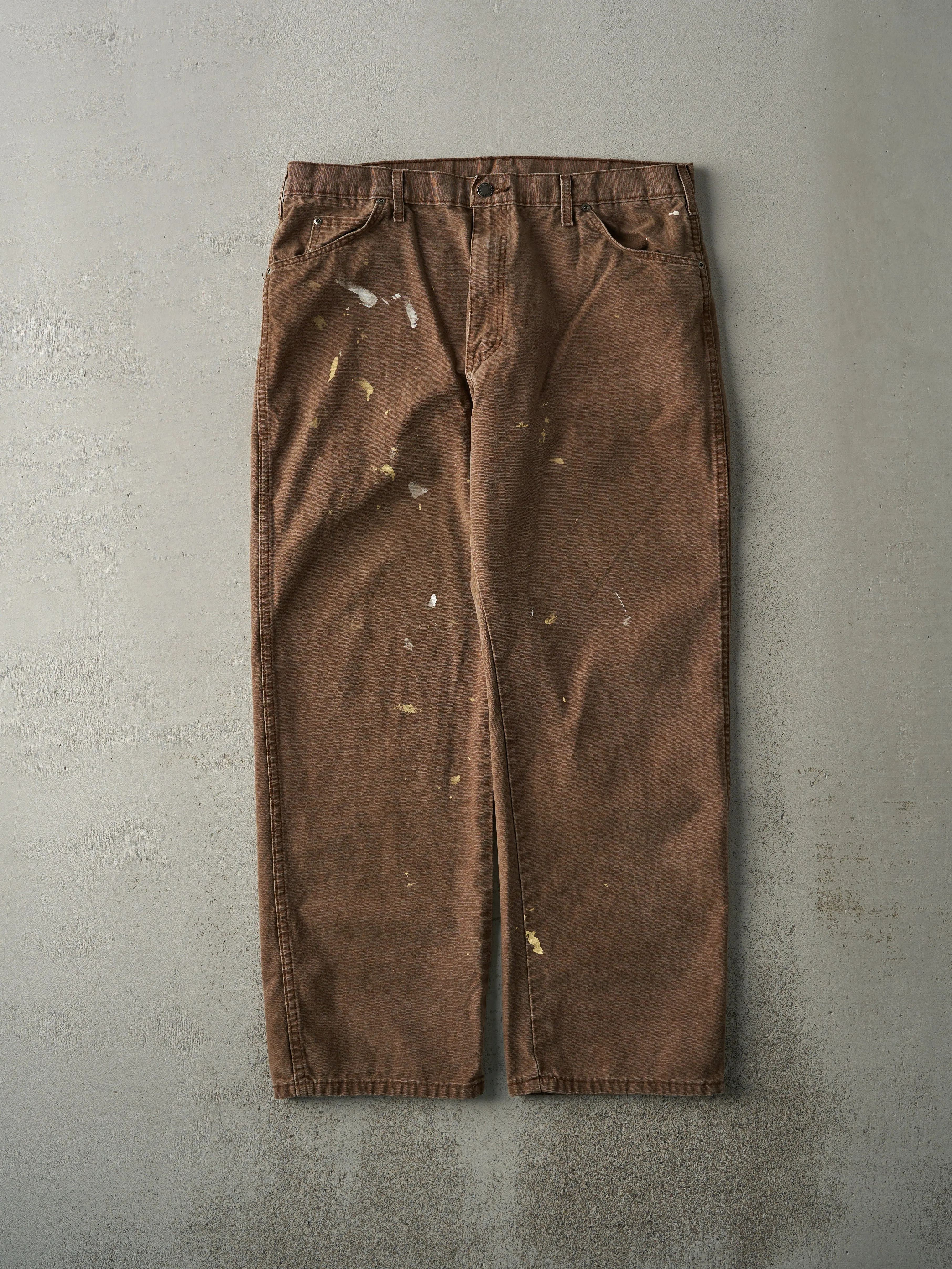 Vintage Y2K Faded Brown Dickies Work Pants (37x29.5) sold by Rebalance Vintage
