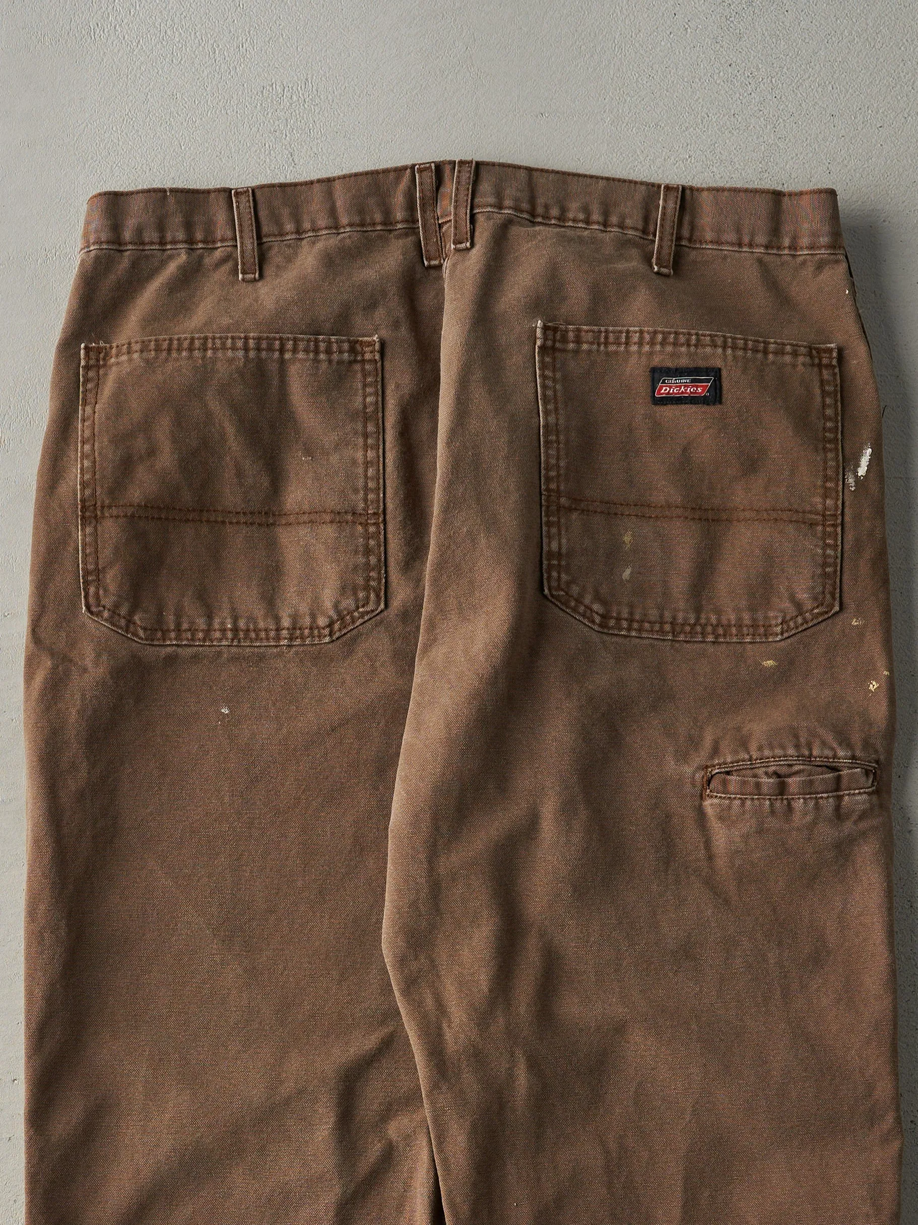 Vintage Y2K Faded Brown Dickies Work Pants (37x29.5) sold by Rebalance Vintage product image thumbnail 4
