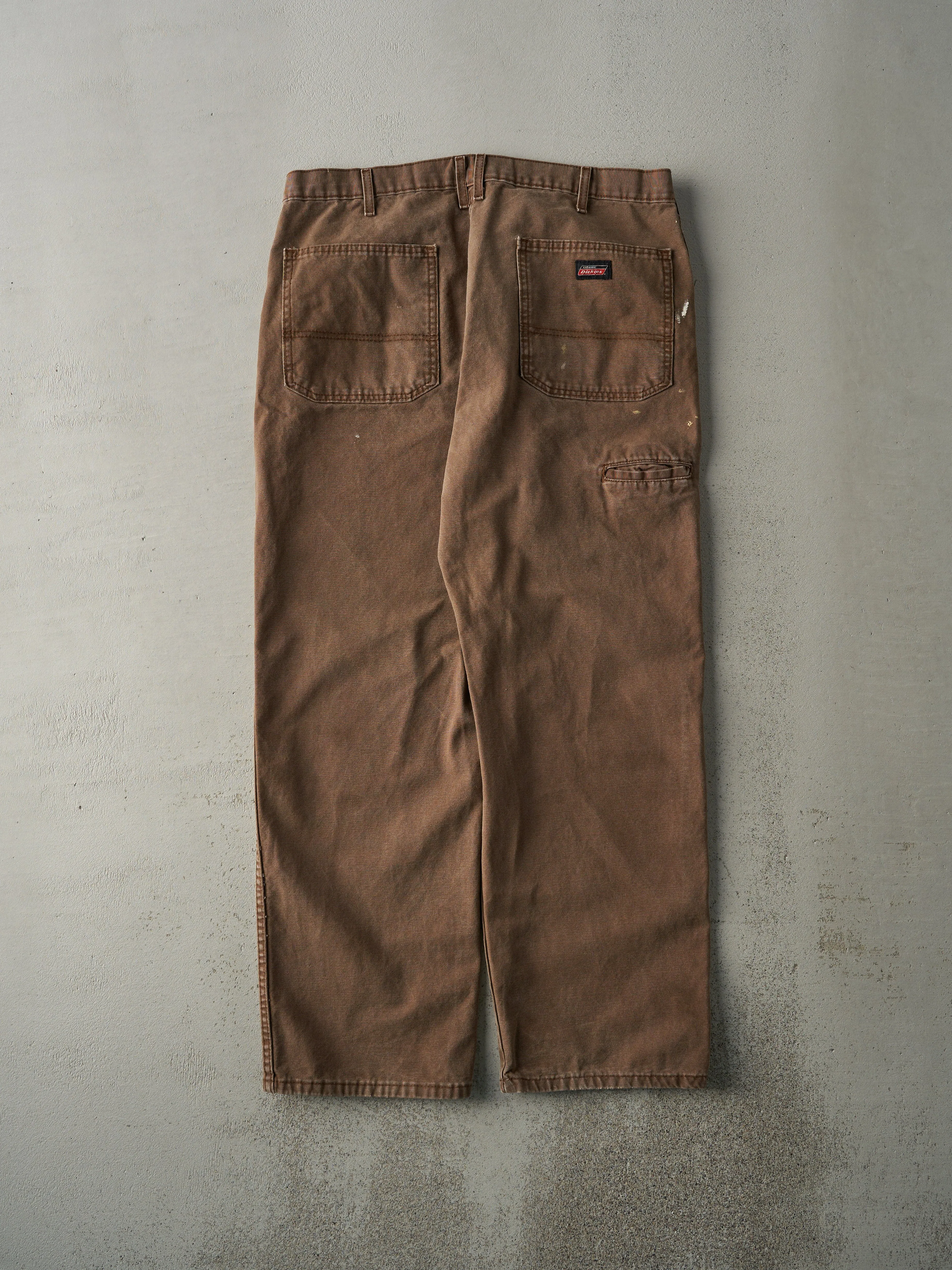Vintage Y2K Faded Brown Dickies Work Pants (37x29.5) sold by Rebalance Vintage product image thumbnail 2