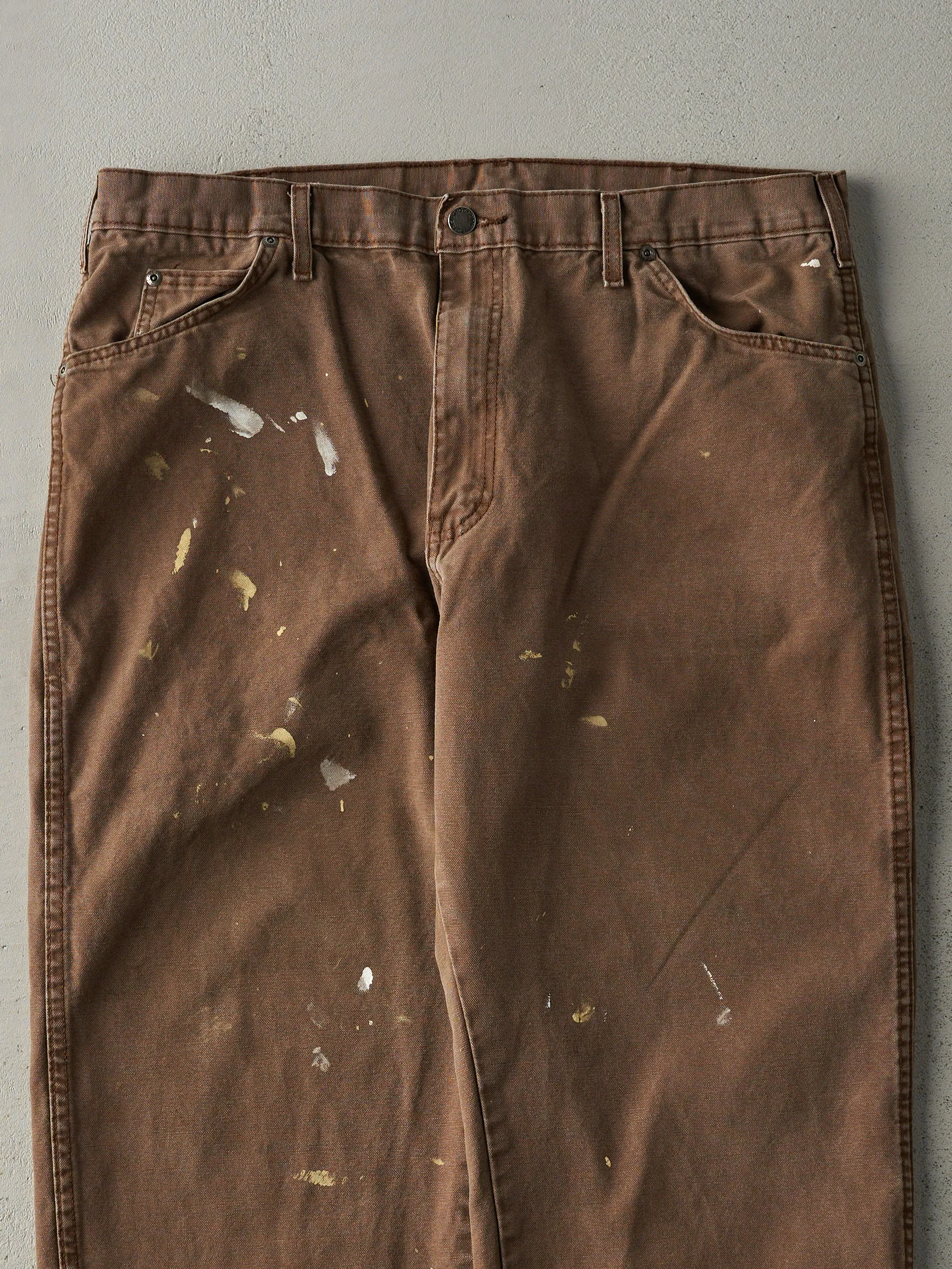 Vintage Y2K Faded Brown Dickies Work Pants (37x29.5) sold by Rebalance Vintage product image thumbnail 3