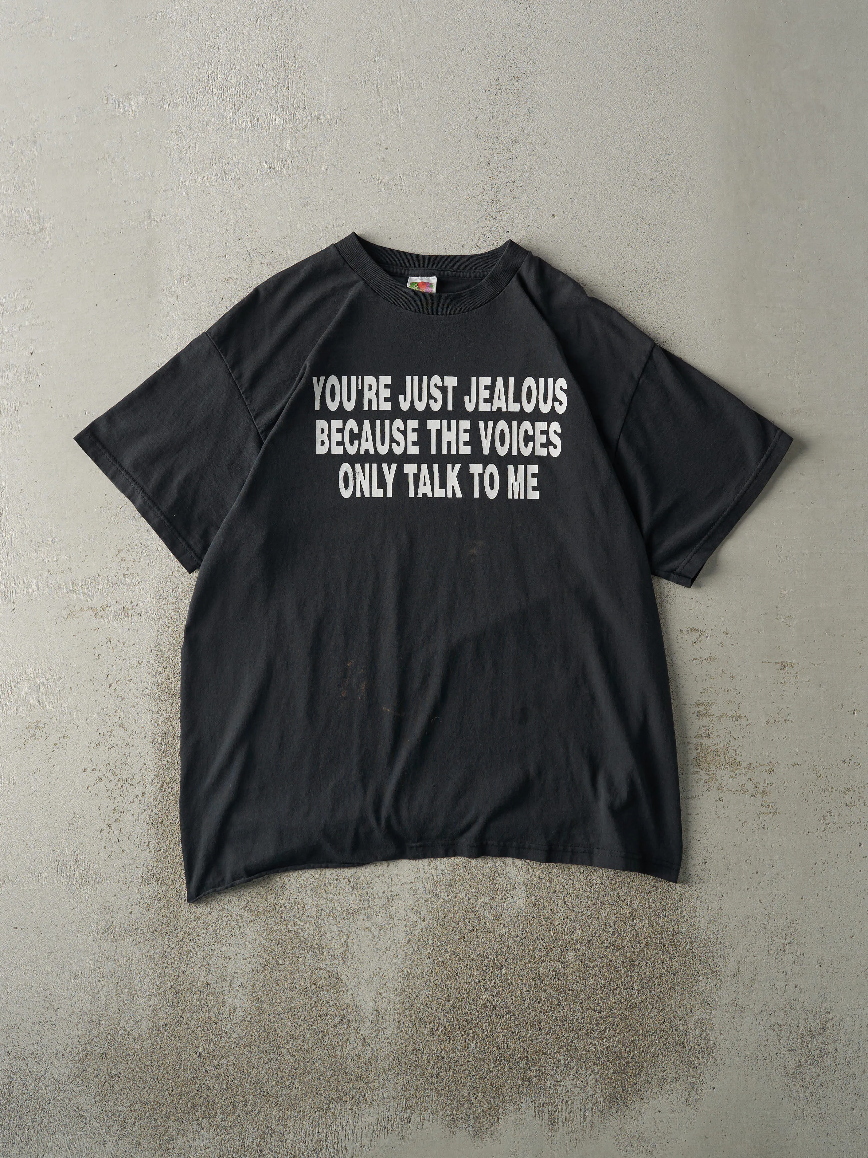 Vintage Y2K Black "Your Just Jealous" Tee (M/L) sold by Rebalance Vintage