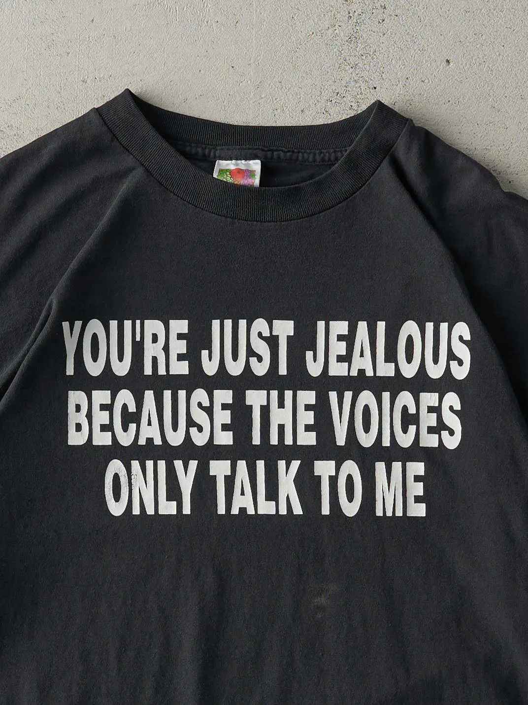 Vintage Y2K Black "Your Just Jealous" Tee (M/L) sold by Rebalance Vintage product image thumbnail 3