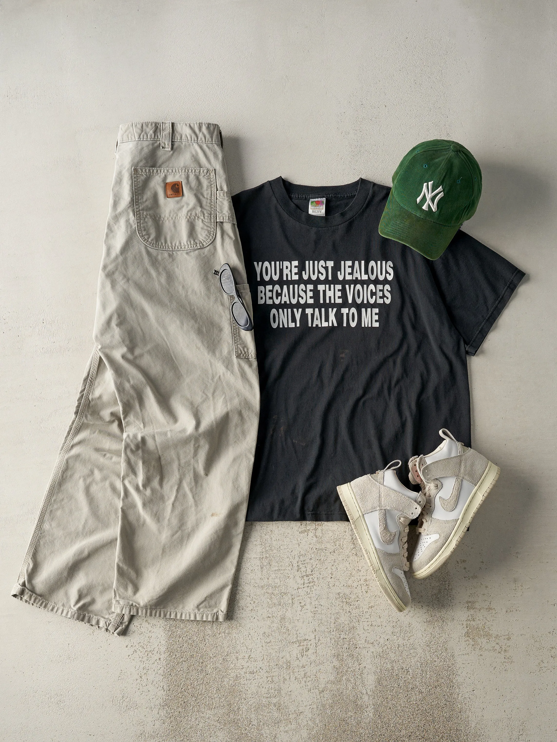 Vintage Y2K Black "Your Just Jealous" Tee (M/L) sold by Rebalance Vintage product image thumbnail 2