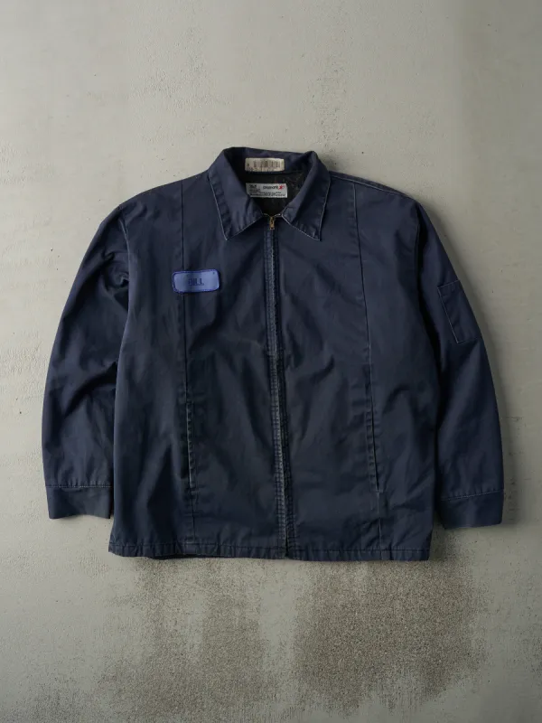 Vintage 90s Navy Blue Bill Work Jacket (L) sold by Rebalance Vintage