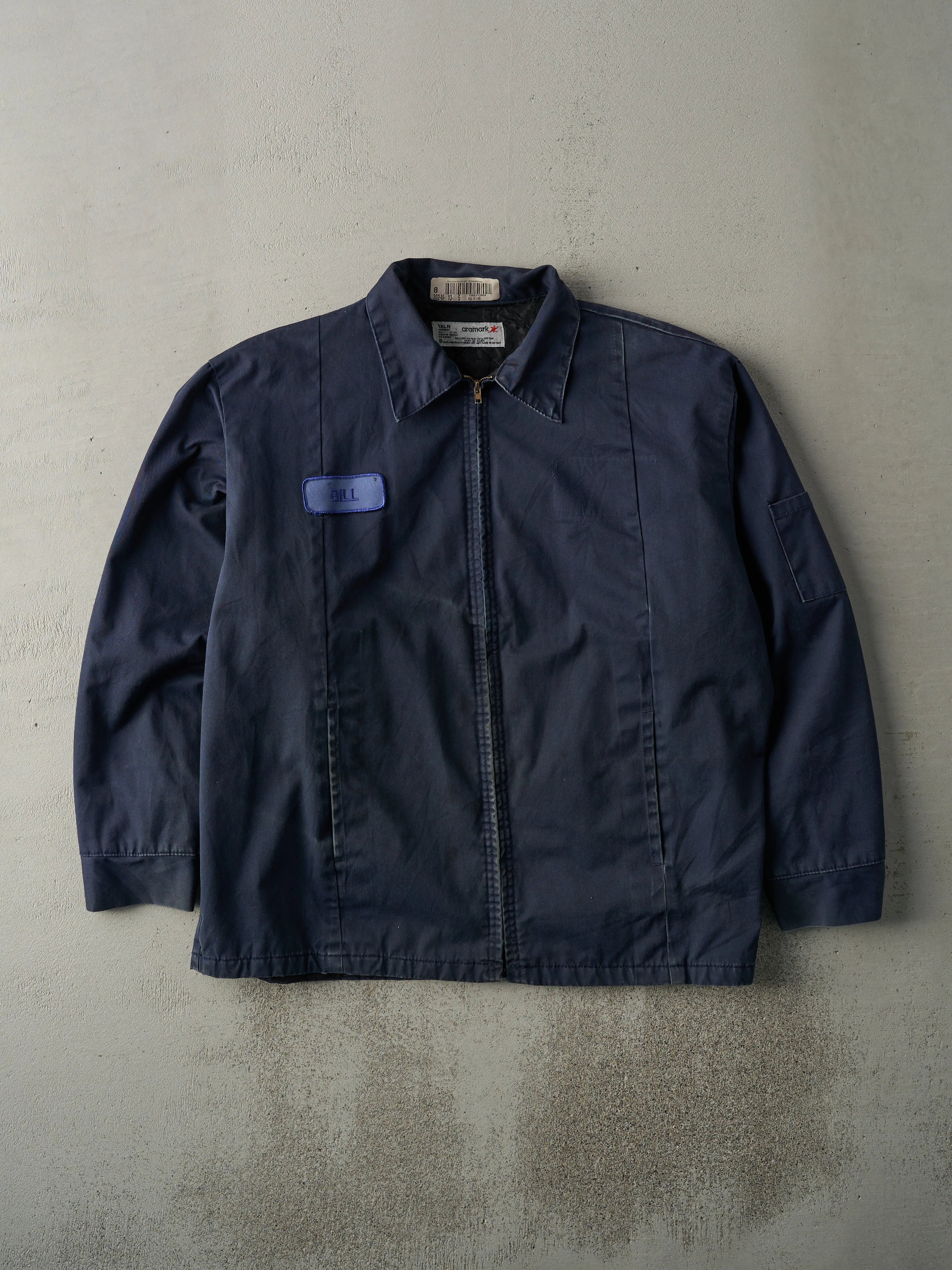 Vintage 90s Navy Blue Bill Work Jacket (L) sold by Rebalance Vintage