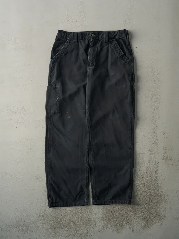 Vintage Y2K Faded Black Carhartt Light Weight Carpenter Pants (31x28.5) sold by Rebalance Vintage