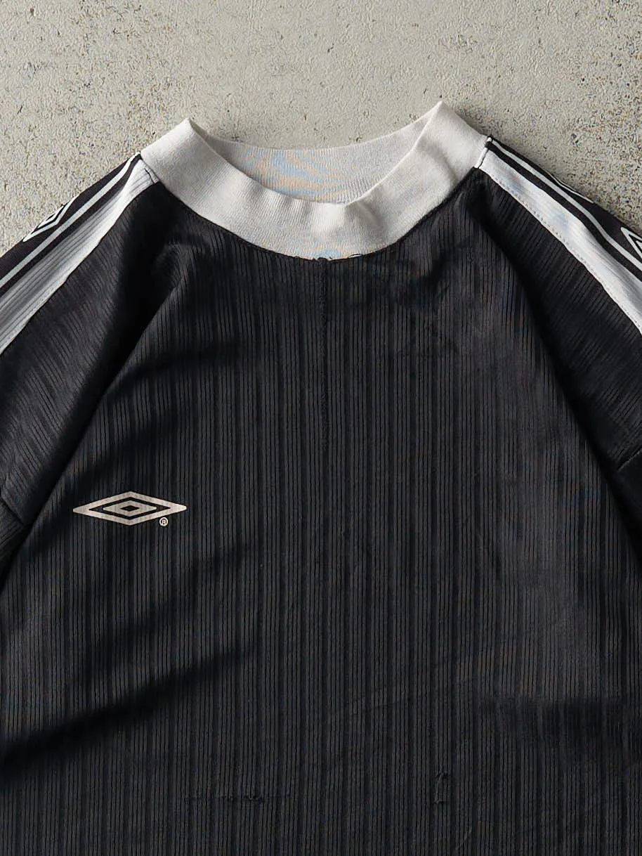 Vintage 90s Black & White Umbro Soccer Jersey (S) sold by Rebalance Vintage product image thumbnail 3