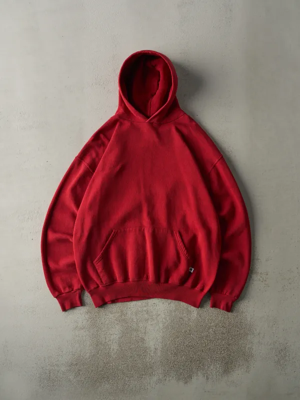 Vintage 90s Cranberry Russell Athletic Blank Hoodie (XL) sold by Rebalance Vintage