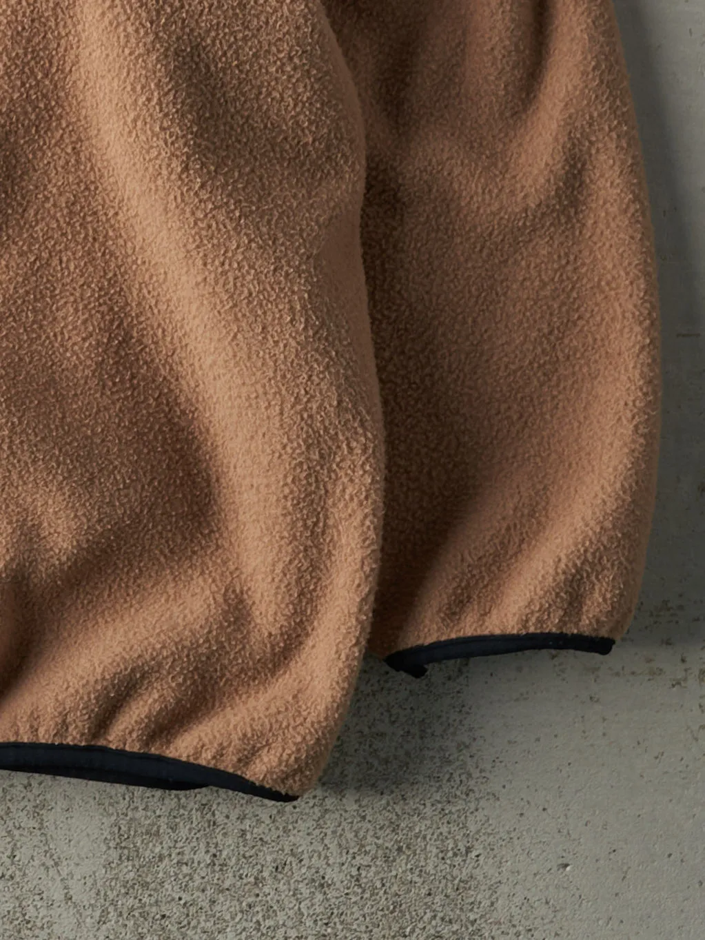 Vintage 90s Beige Quarter Button Fleece Sweater (XL) sold by Rebalance Vintage product image thumbnail 3