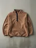 Vintage 90s Beige Quarter Button Fleece Sweater (XL) sold by Rebalance Vintage
