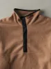 Vintage 90s Beige Quarter Button Fleece Sweater (XL) sold by Rebalance Vintage