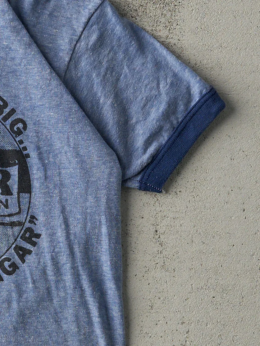 Vintage 80s Blue Biggar Saskatchewan Ringer Tee (XXS) sold by Rebalance Vintage product image thumbnail 3