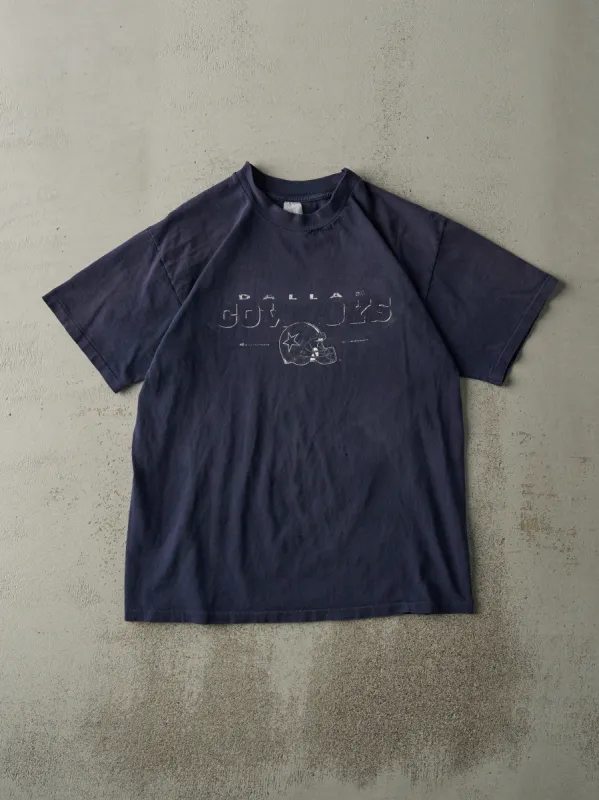 Vintage 90s Navy Blue Dallas Cowboys Single Stitch Tee (M) sold by Rebalance Vintage