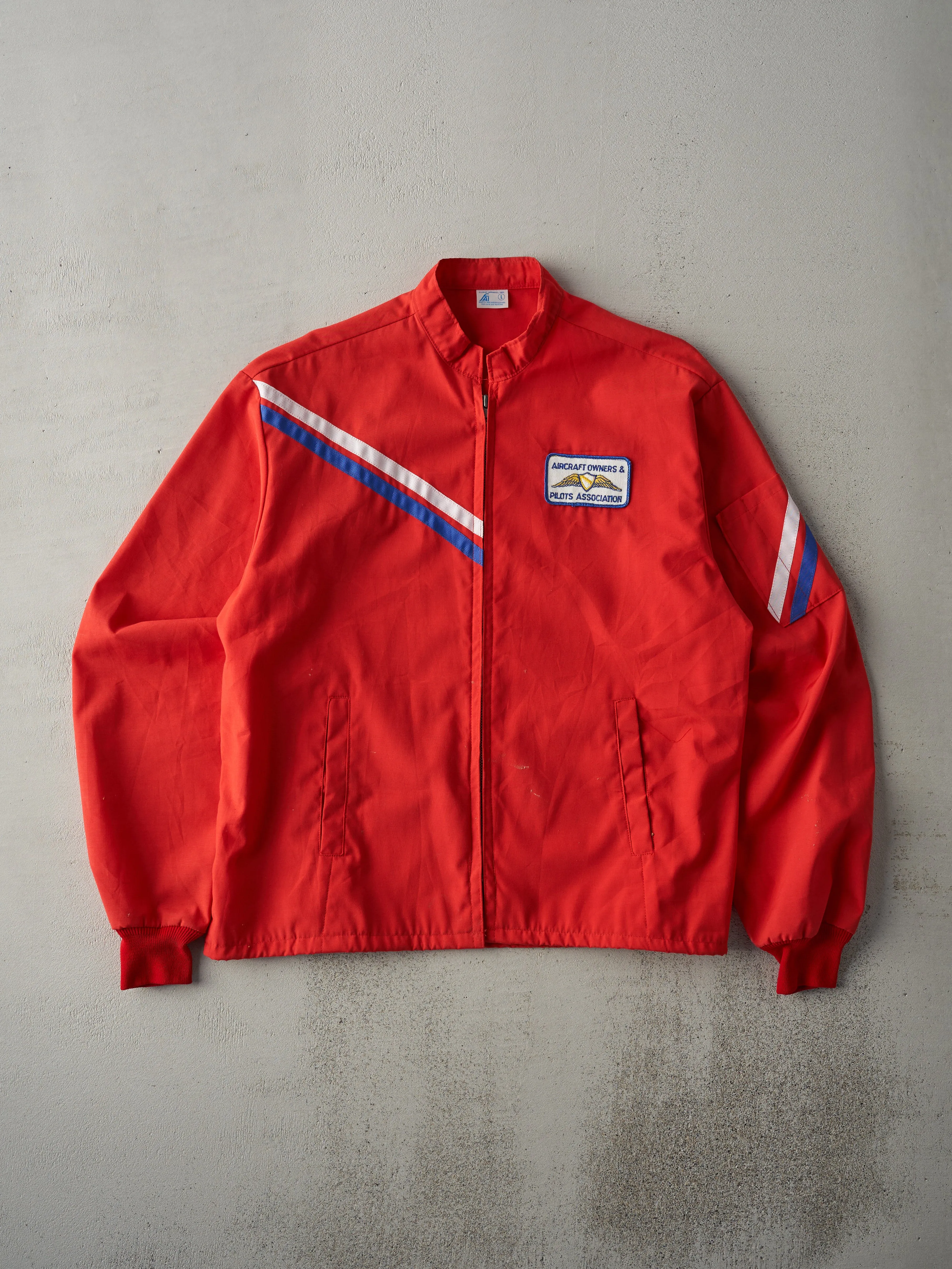 Vintage 70s Red Aircraft Owners and Pilots Association Jacket (M) sold by Rebalance Vintage