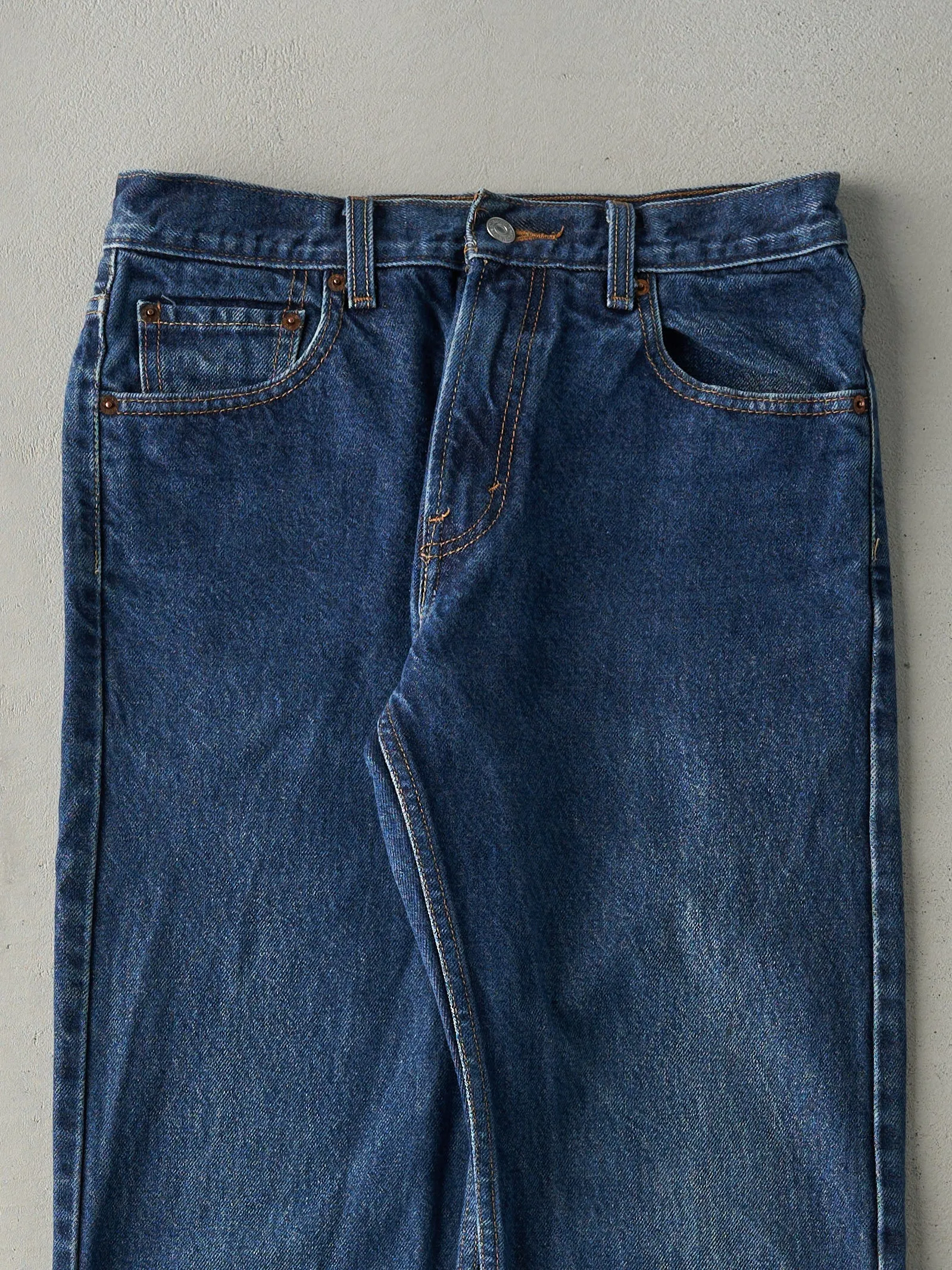 Vintage Y2K Dark Wash Levi's 505 Regular Fit Jeans (29x30.5) sold by Rebalance Vintage product image thumbnail 3