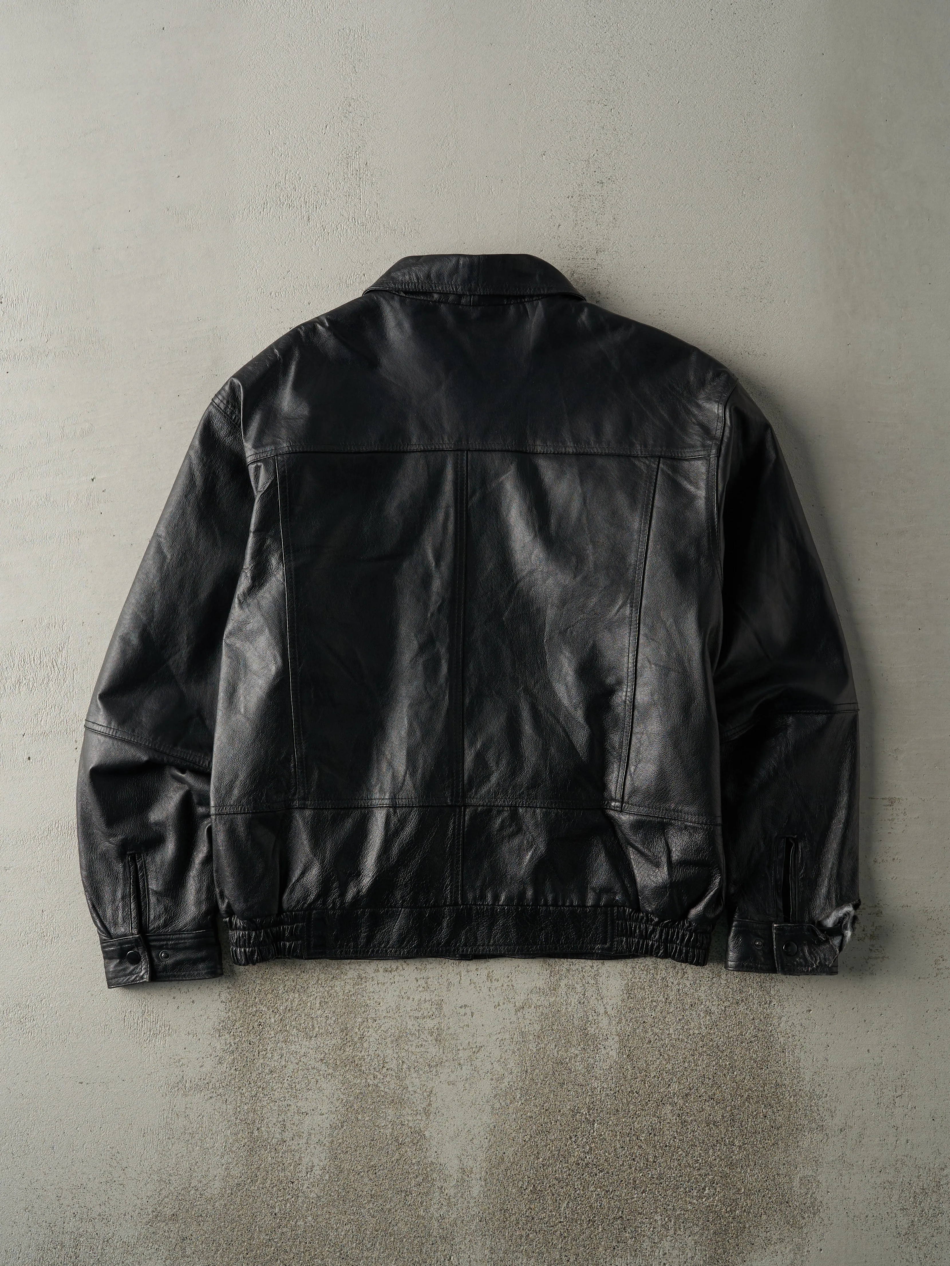 Vintage Y2K Black Retreat Leather Jacket (M/L) sold by Rebalance Vintage product image thumbnail 2