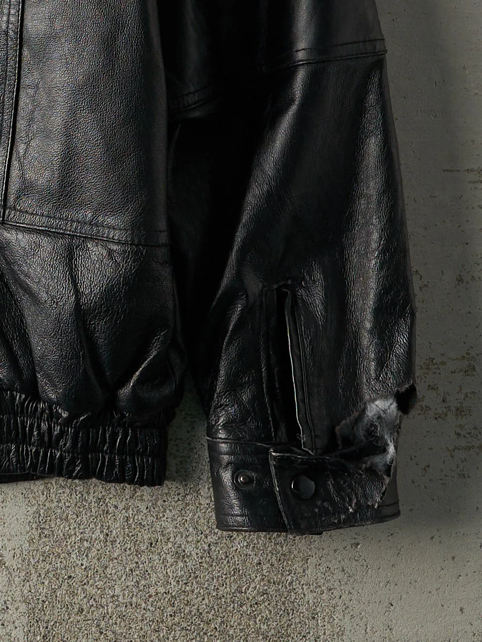 Vintage Y2K Black Retreat Leather Jacket (M/L) sold by Rebalance Vintage product image thumbnail 5