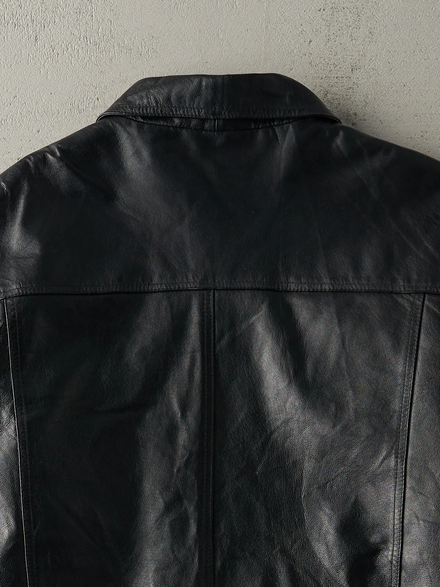 Vintage Y2K Black Retreat Leather Jacket (M/L) sold by Rebalance Vintage product image thumbnail 4