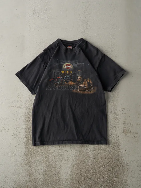 Vintage 08' Black Owen Sound Ontario Harley Davidson Tee (S) sold by Rebalance Vintage