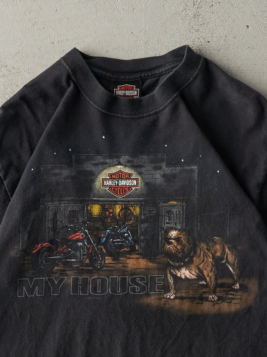 Vintage 08' Black Owen Sound Ontario Harley Davidson Tee (S) sold by Rebalance Vintage product image thumbnail 3