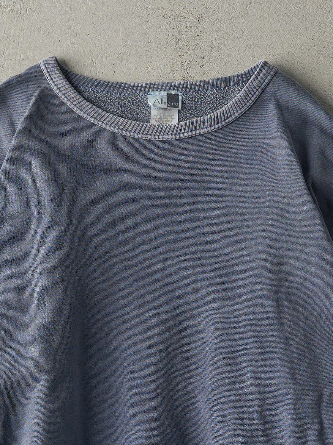 Vintage 90s Washed Blue Blank Crewneck (L) sold by Rebalance Vintage product image thumbnail 2