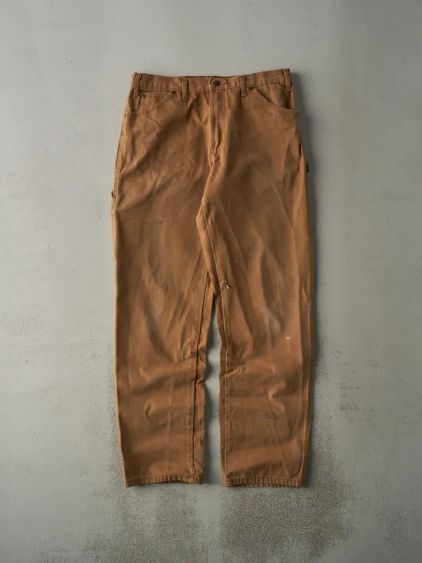 Vintage 90s Camel Dickies Carpenter Pants (34x33.5) sold by Rebalance Vintage