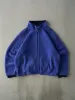 Vintage 90s Blue LL Bean Sherpa Zip Up Boxy Jacket (L) sold by Rebalance Vintage