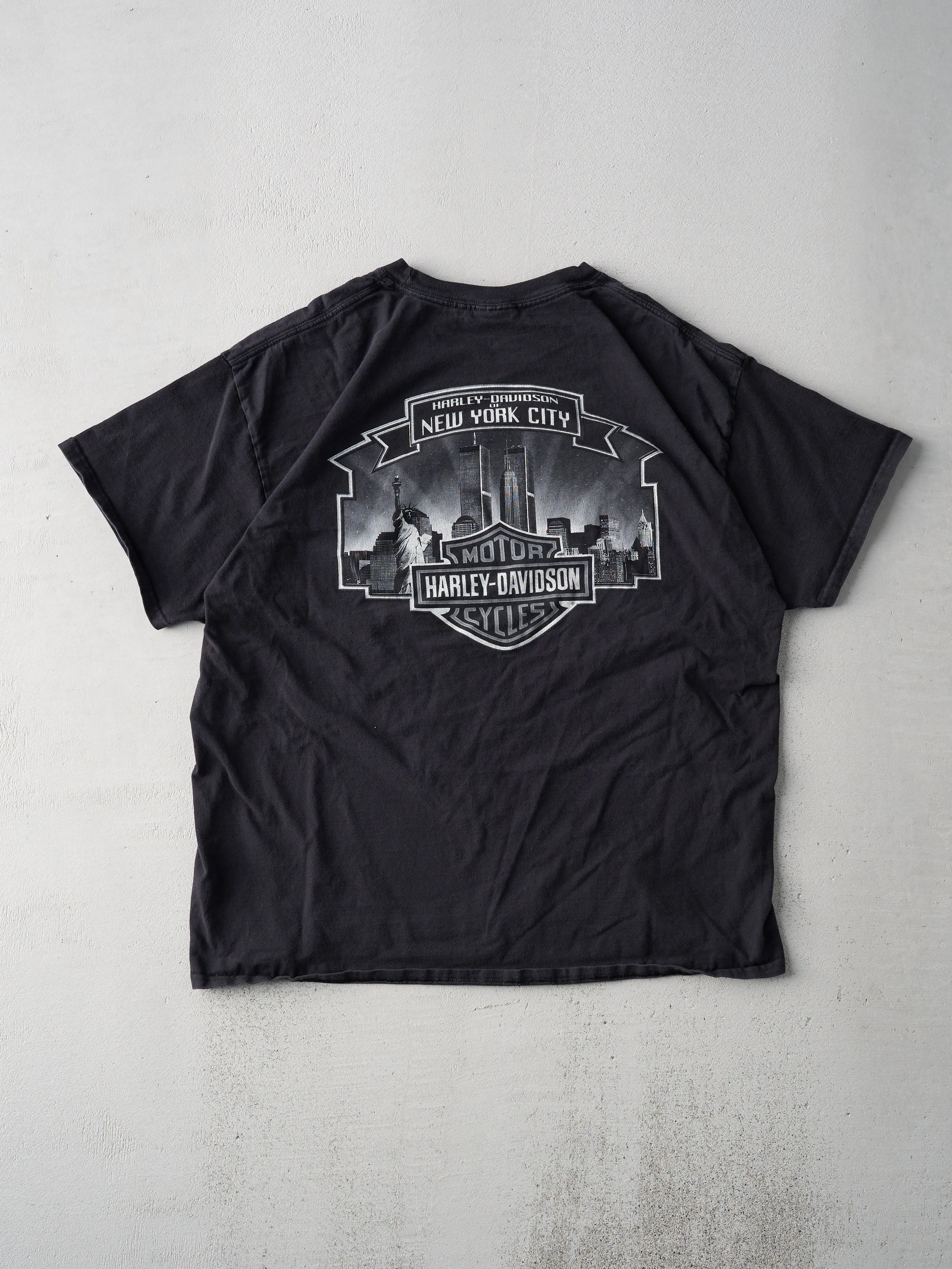 Vintage Black Harley Davidson New York Tee (L) sold by Rebalance Vintage