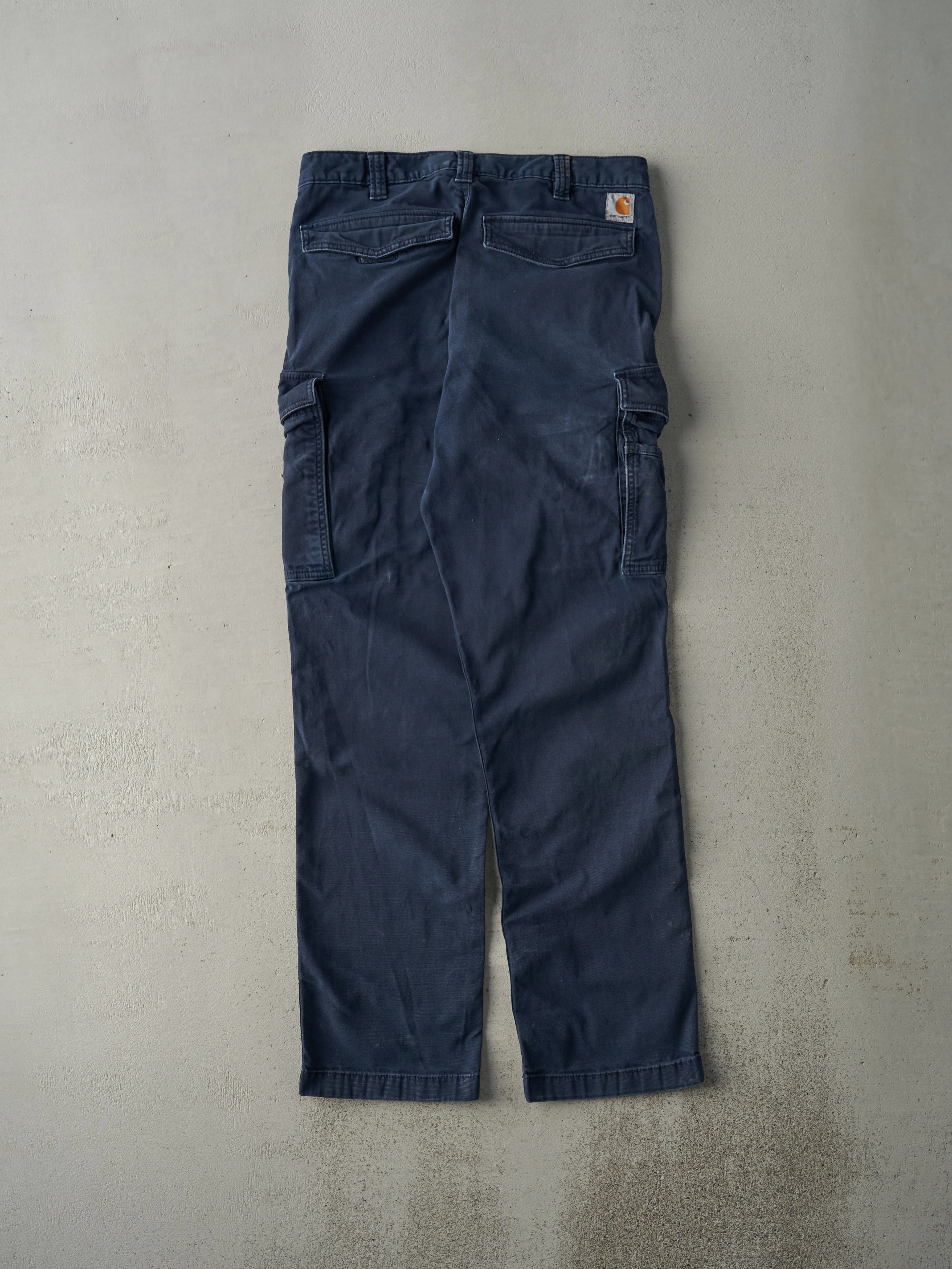 Vintage Y2K Navy Relaxed Fit Carhartt Cargo Work Pants (32x31.5) sold by Rebalance Vintage product image thumbnail 2