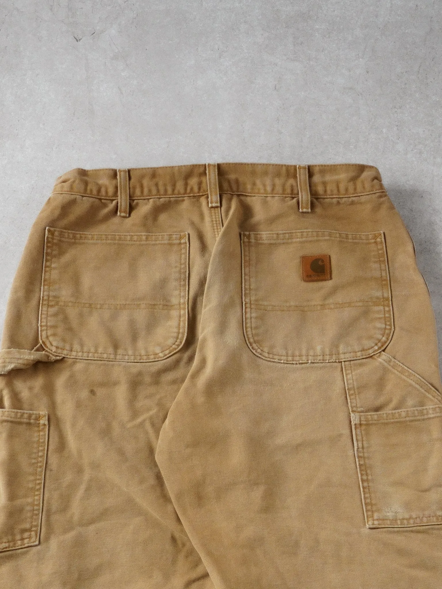 Vintage 90s Khaki Carhartt Workwear Carpenter Pants (32x32) sold by Rebalance Vintage product image thumbnail 4