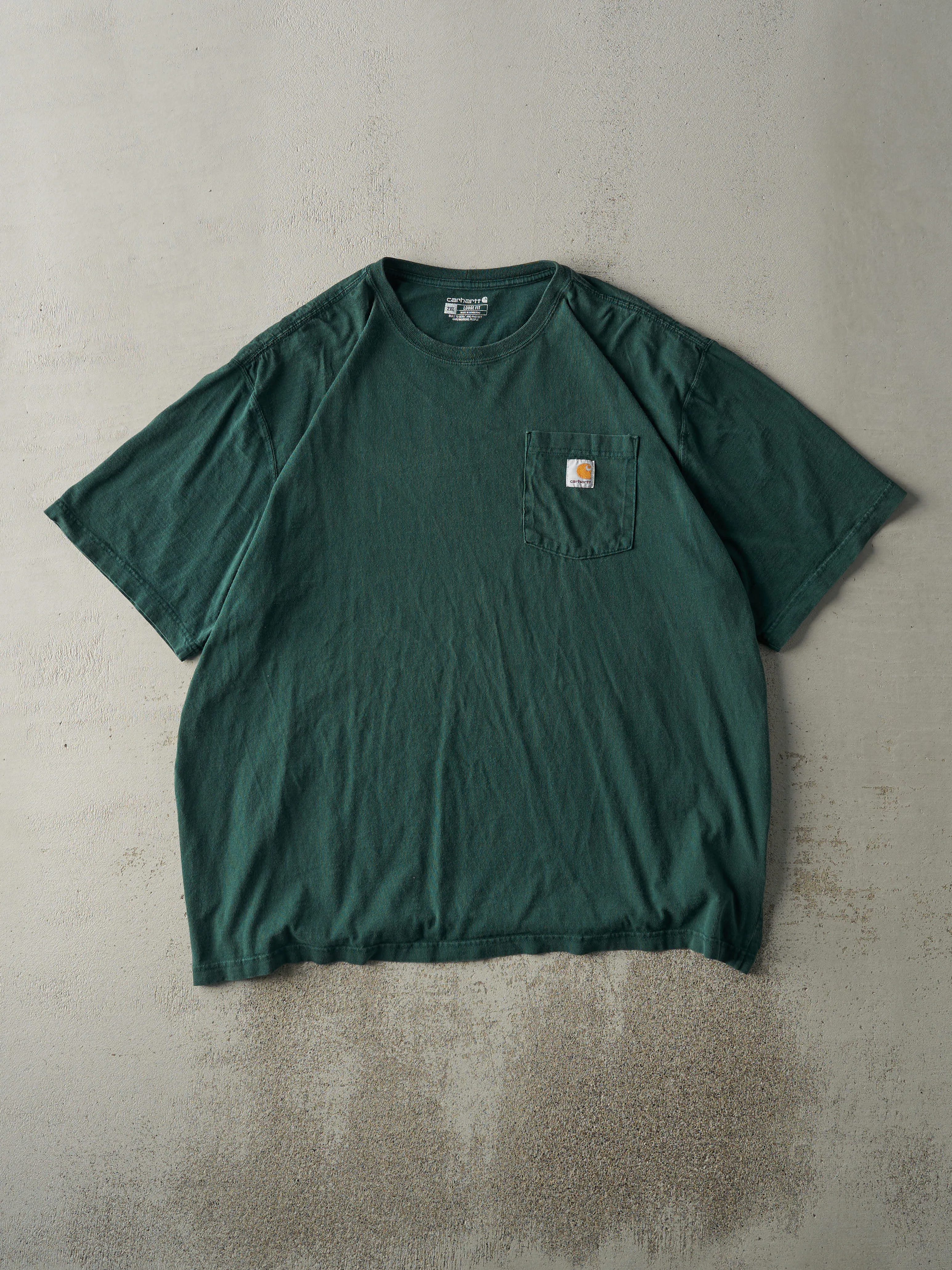 Vintage Y2K Green Carhartt Pocket Tee (XXL/XXXL) sold by Rebalance Vintage