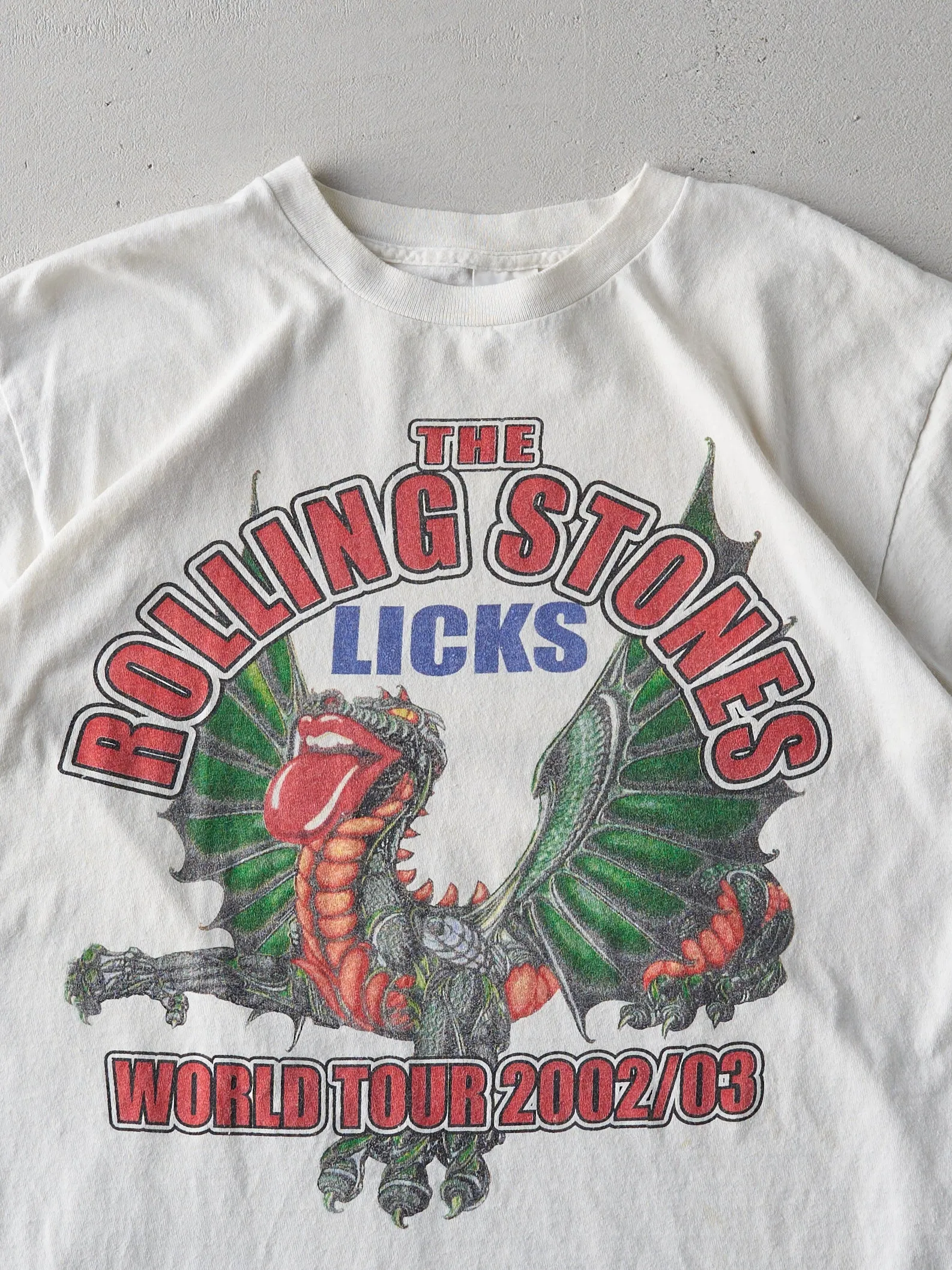 Vintage '02 Off White The Rolling Stones World Tour Tee (M) sold by Rebalance Vintage product image thumbnail 3