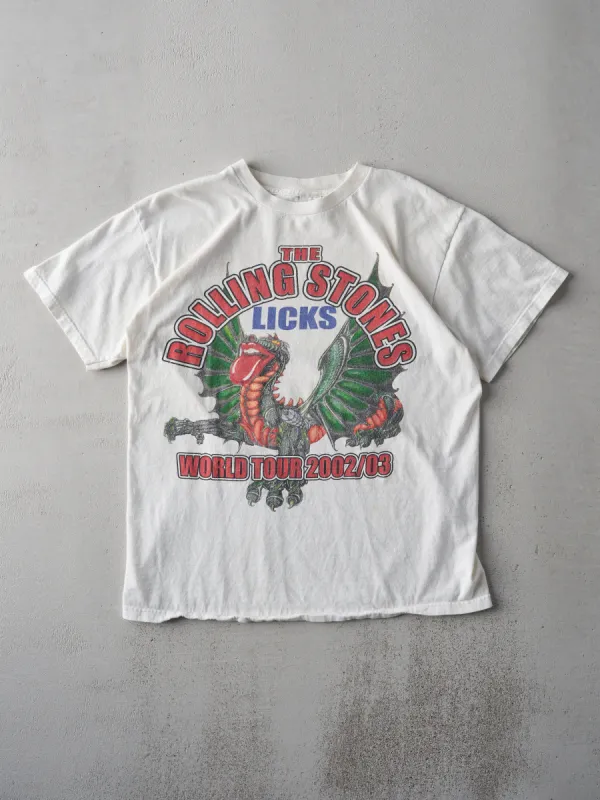 Vintage '02 Off White The Rolling Stones World Tour Tee (M) sold by Rebalance Vintage