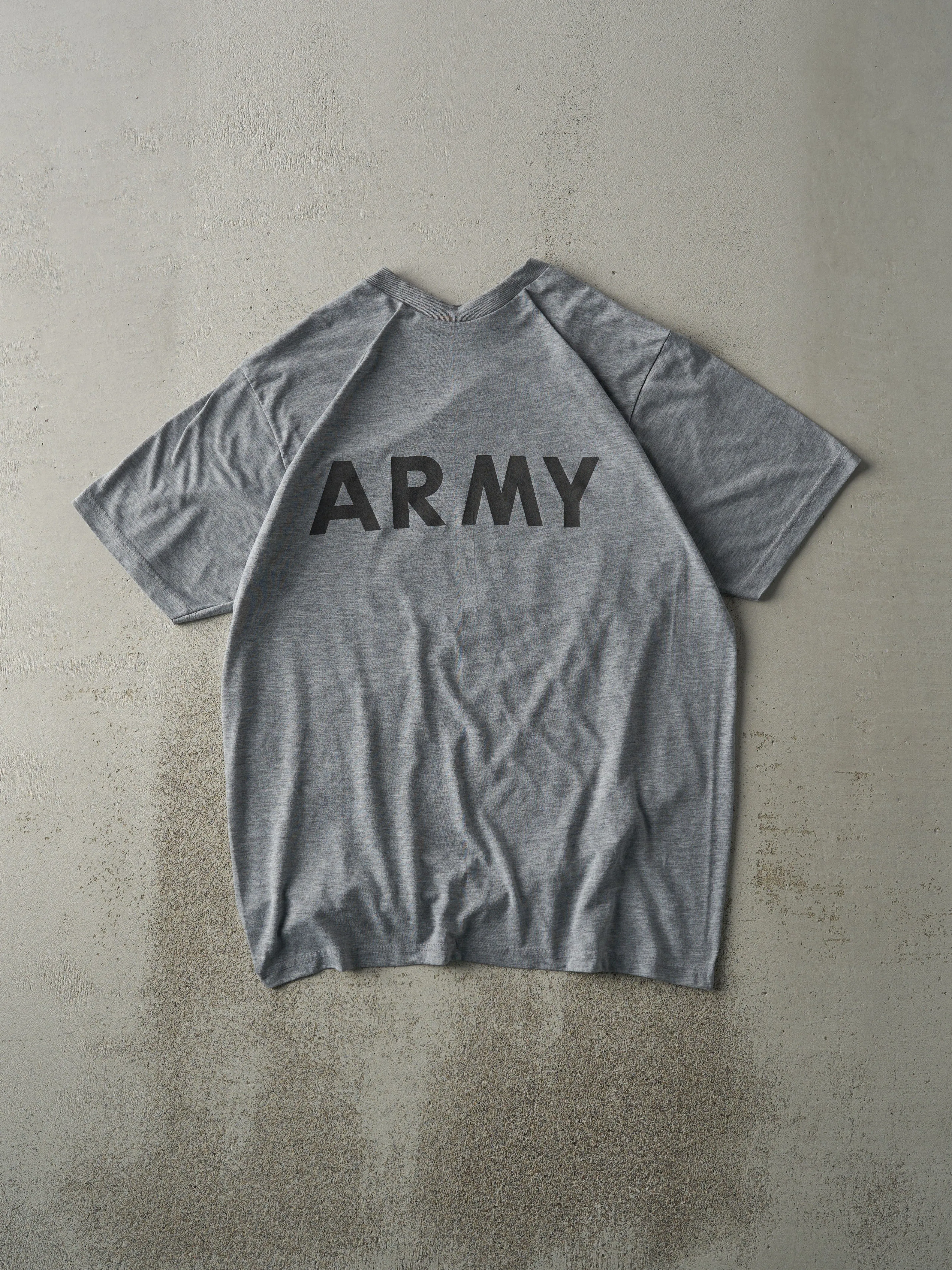 Vintage Y2K Grey US Army Tee (M) sold by Rebalance Vintage