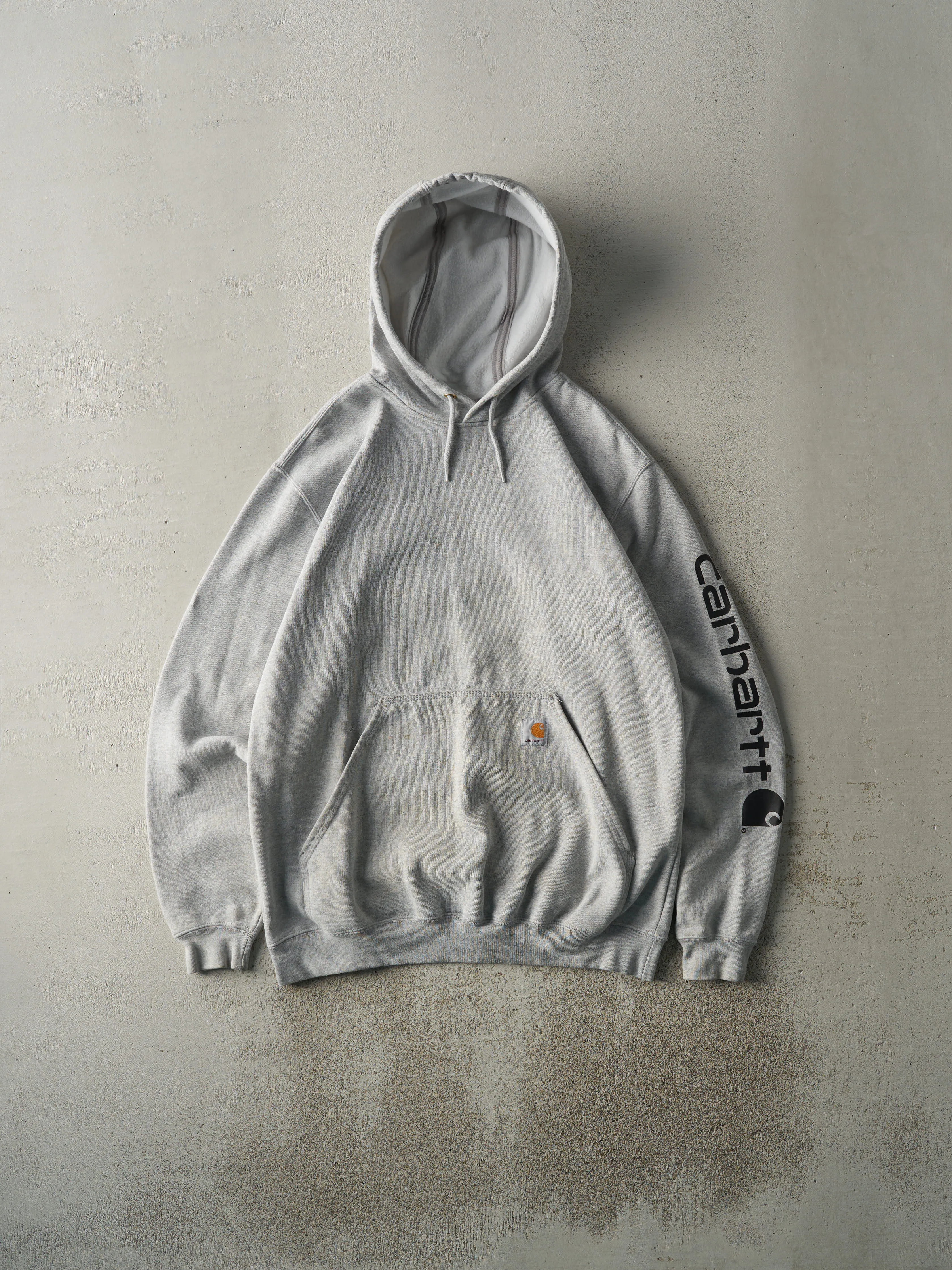 Vintage Y2K Grey Carhartt Hoodie (M/L) sold by Rebalance Vintage