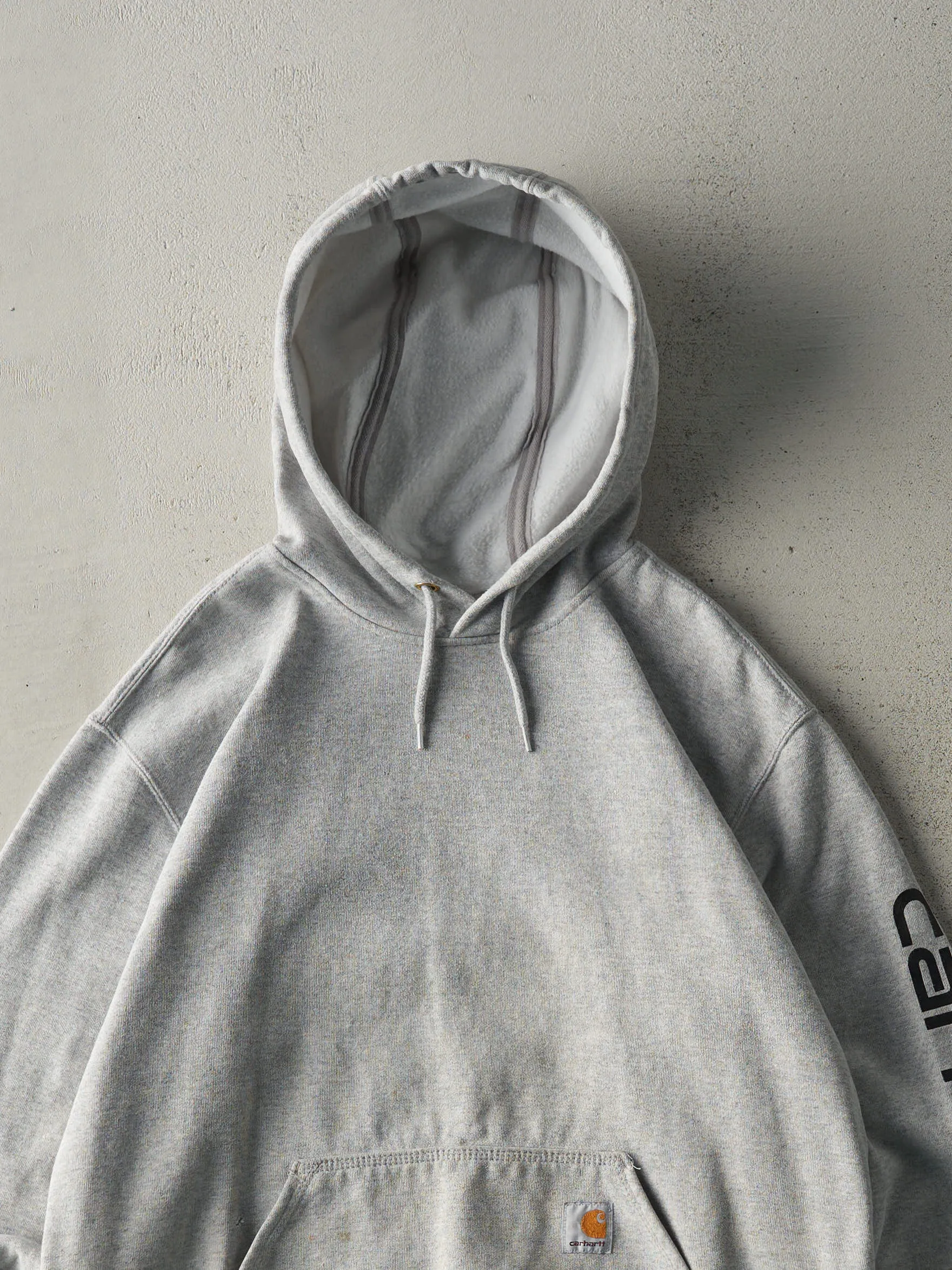 Vintage Y2K Grey Carhartt Hoodie (M/L) sold by Rebalance Vintage product image thumbnail 2
