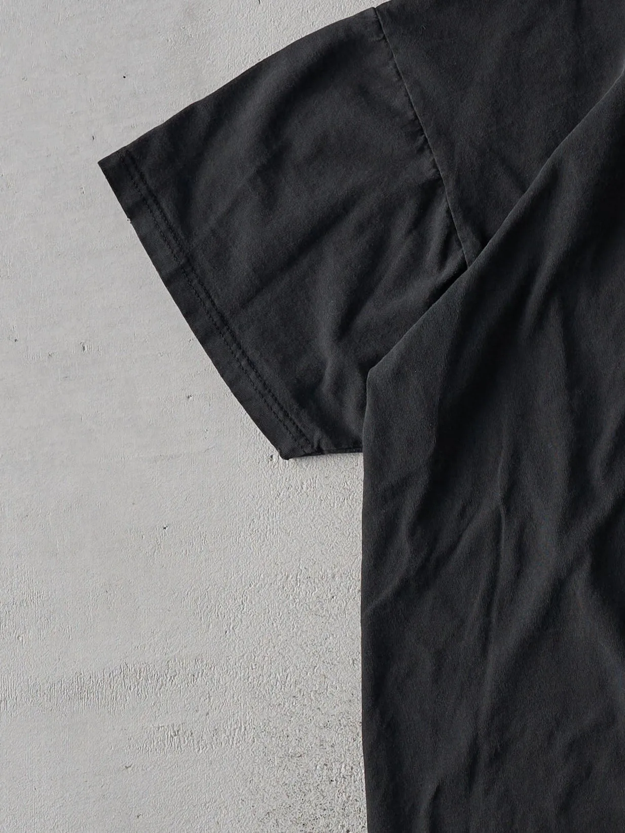 Vintage 90s Faded Black Russell Athletics Blank Tee (L/XL) sold by Rebalance Vintage product image thumbnail 3